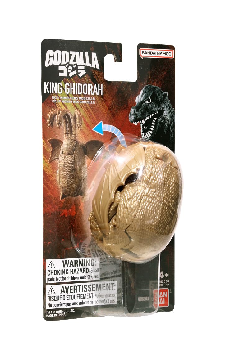 Bandai Namco - Godzilla - King Ghidorah, 4' Transforming Egg Toy Figure