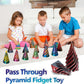 Ajitxalr 3 Packs Impossible Cone,Spiral Cone Fidget Toy,Impossible Cones Passthrough Impossible Pyramid For Relaxing,Spiral Fidg