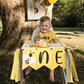 Little Bee 1st Birthday High Chair Banner - Yellow High Chair Banner, Sweet Party Decoration, Bee Day Theme, Picnic