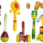 Kishore Collections Channapatna Toys Wooden Baby Rattles For 6 To 12 Months|Non Toxic Multi ColorsDiscover Sounds & Develops Se