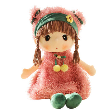 Plush Baby Doll Girl With Clothes, 17.7 Sweetheart Rag Doll Cozy Cuddle Soft Baby Doll For Kids Babies,Plush Stuffed Toy With Ha