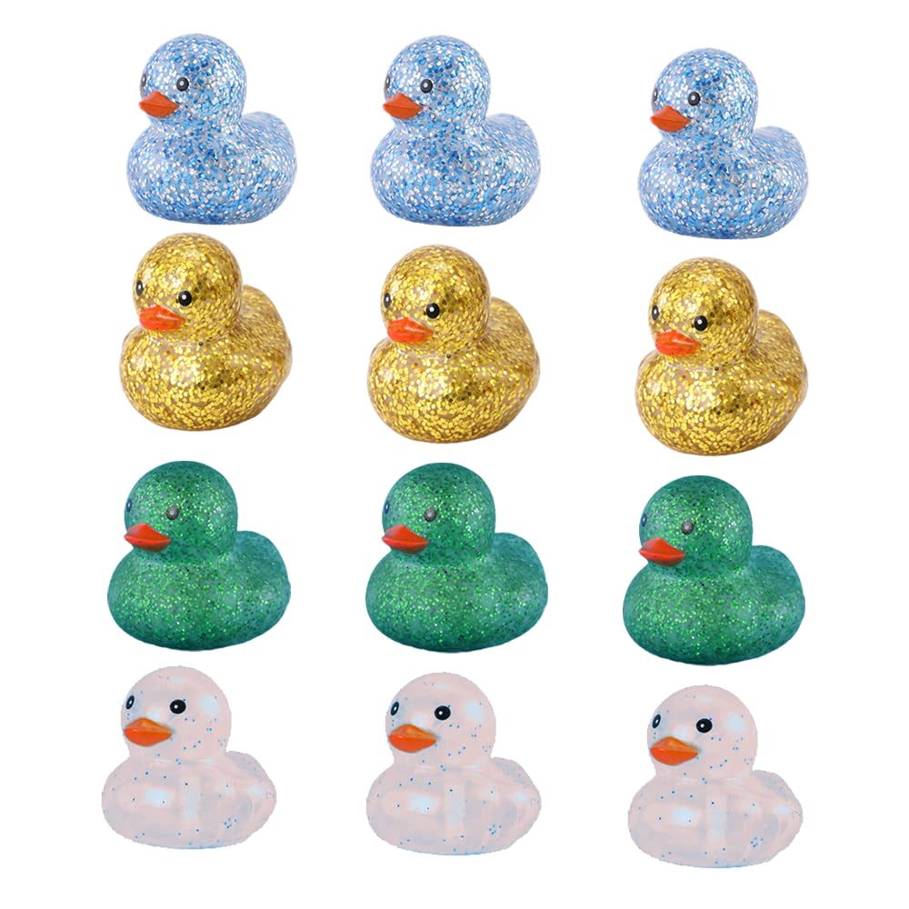 Rubber Duck Bath Toys For Toddlers - Squeak And Float Yellow Ducks In Bulk - Baby Shower Decorations And Party Favors