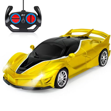 YongnKids Remote Control Car for Kids, RC Cars for Kids, RC Racing Toy with Lights,Hobby RC Cars Electric Power On Road Vehicle