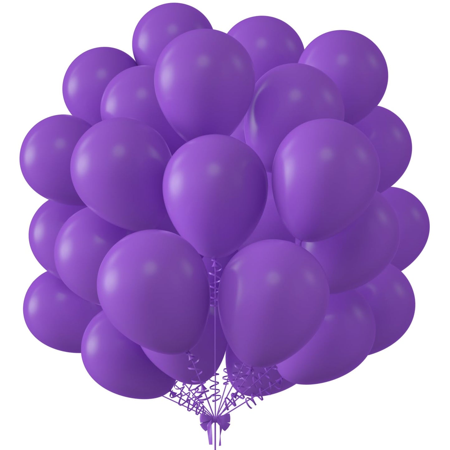 Kalor 12 Inch Light Purple Balloons, 50 Pcs Latex Helium Balloons For Kid'S Birthday Party, Baby Shower, Wedding, Graduate Party Decorations