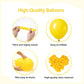 Fotiomrg 110Pcs Yellow Balloon Garland Arch Kit, 18 12 10 5 Inch Yellow Latex Balloons Different Sizes Pack For Birthday Graduat