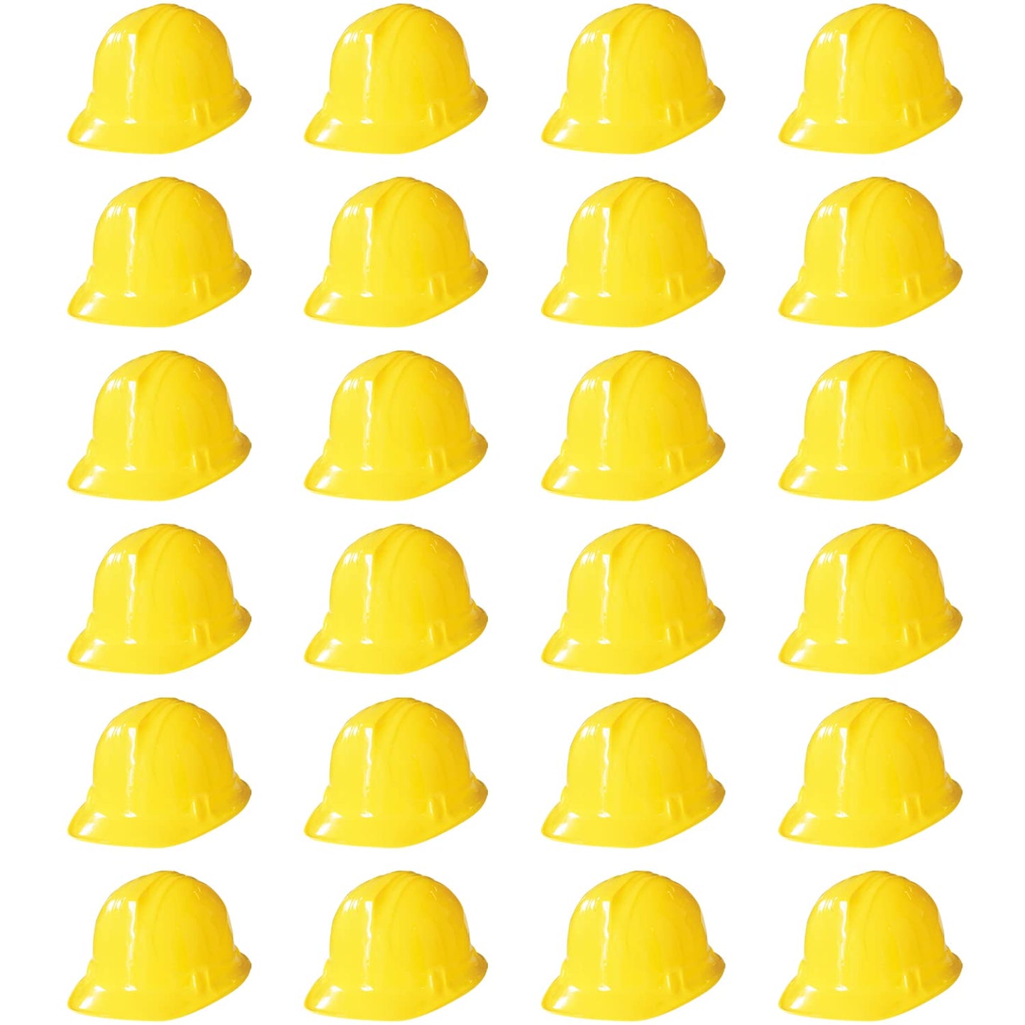 Novelty Place Construction Party Hats - Dress Up Soft Hats for Kids and Adults (Pack of 24)