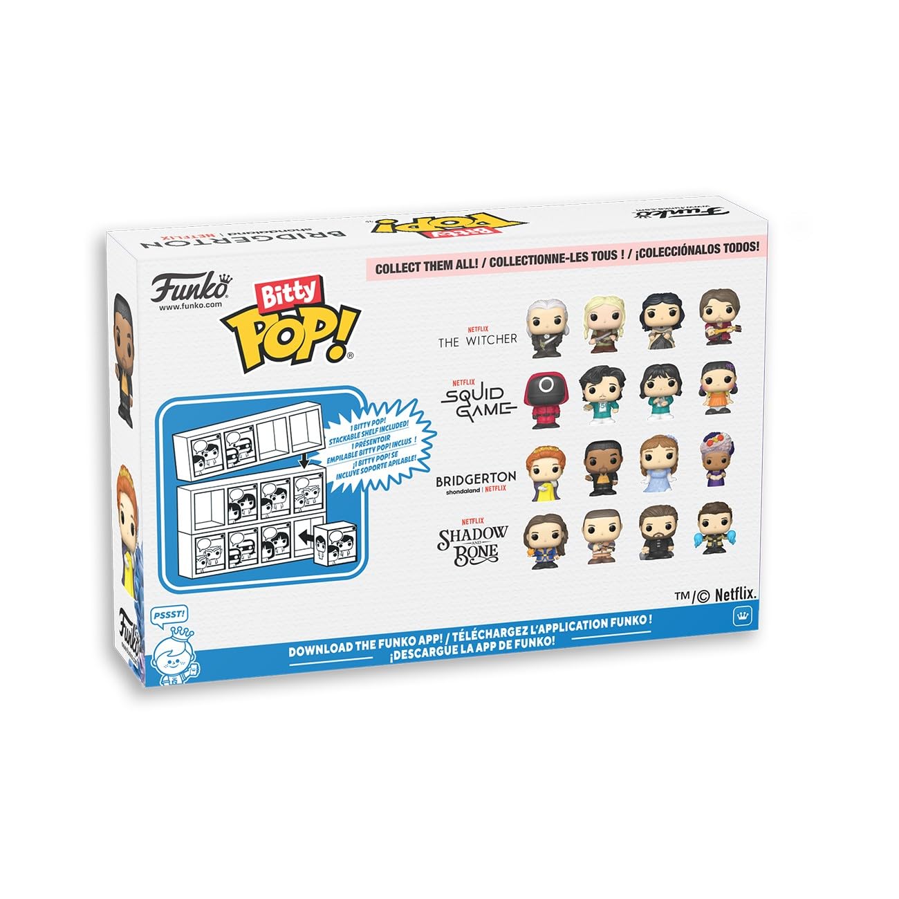 Funko Pop! Bitty: Netflix - Daphne Bridgerton, Queen Charlotte, Penelope Featherington, and Simon Basset - Bridgerton Collectabl