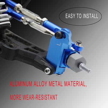 BingHFobbyHuo RC Alloy Caster Block&Steering Blocks&Rear Stub Axle Carriers for Traxxas 1/10 2WD Slash, Stampede, Rustler, Nitro