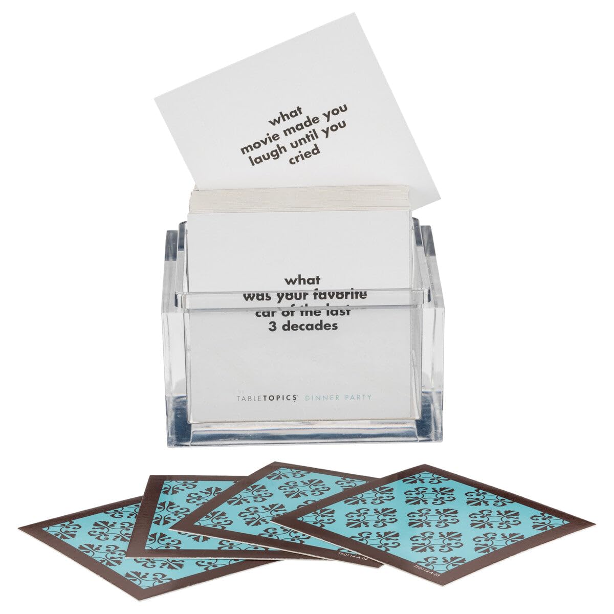 TableTopics Dinner Party Cards - 135 Fun Questions - Medium Cardstock - Model TT-0114-A - Perfect for Engaging Conversations