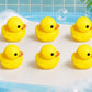 6 Pcs Rubber Duck Bath Toys For Babies & Toddlers | Yellow Floating Squeaky Duck Toys For Bathtub Pool Water Play | Soft Safe Ba