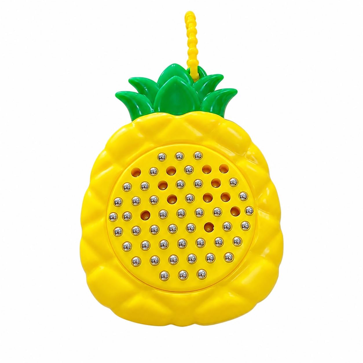 Zelqube Pineapple Magnetic Drawing Pad With Stylus Pen & Metal Balls, Erasable Magnetic Doodle Writing Board, Fine Motor Skills 