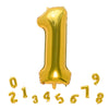 32 Inch Gold Number 1 Balloons Foil Ballon Digital Birthday Party Decoration Supplies (Gold Number 1 Balloon)