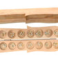 Paljji Handicrafts Vamana Guntalu/Pallanghuzi/Mancala Wooden Board Game With Sea Shells, Storage Bag (Fish - Natural Finished)