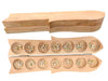 Paljji Handicrafts Vamana Guntalu/Pallanghuzi/Mancala Wooden Board Game With Sea Shells, Storage Bag (Fish - Natural Finished)