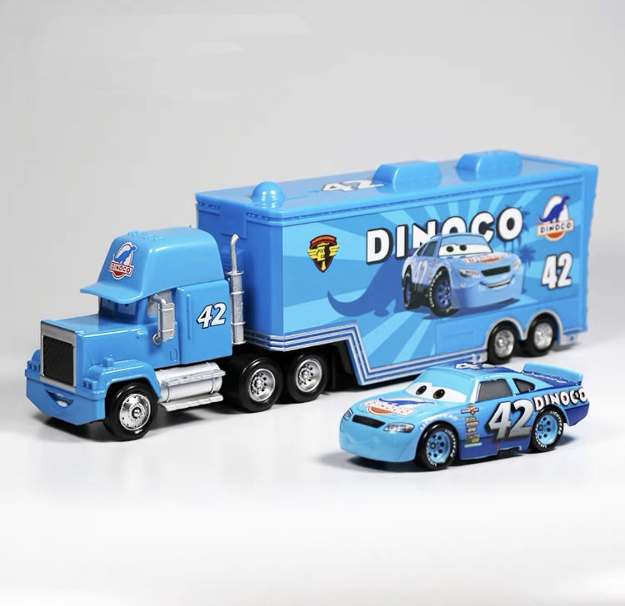 Wltk Movie Cars 2 3 Hauler Mark Truck No.42 & Cal Weathers Racer Speed 2Pcs Vehicles