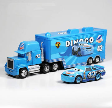 Wltk Movie Cars 2 3 Hauler Mark Truck No.42 & Cal Weathers Racer Speed 2Pcs Vehicles