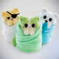 Hashtag Collectibles Purritos Series 2 Cat Toy Figure - 7" Multi-colored Fabric Matcha, Fishbone, Tamago