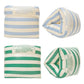 2-4 Pack Arm Floaties for Kids mature-themed - Vintage Striped Inflatable PVC Swimming Rings Pool Floats Arm Bands for Kids mature-themed Toddlers Children 3-5-6-12 Years (Blue+Green)
