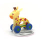 Orange Tree Toys: Pull Along: Giraffe - Wooden Toy, Colorful Wheeled Character, Push-Pull, Encourage First Steps, Fsc Certified,
