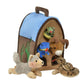 Desert Barn- 5 Stuffed Animals In Desert Carrying Barn Case