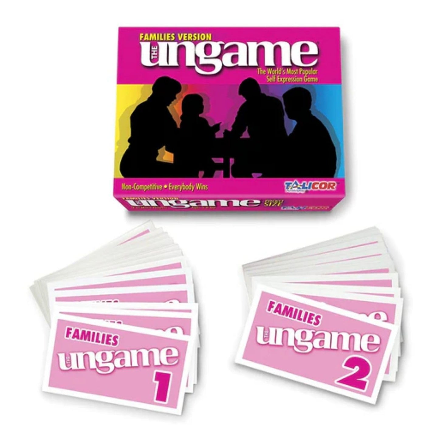 Pocket Ungame - Families - Non-Competitive Card Game For Family To Discuss, Share Values & Self Express - Get To Know Your Family Better - Age 5+