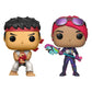 Funko Pop! Games: Fortnite - Ryu And Brite Bomber 2 Pack, Multicolor, 61189