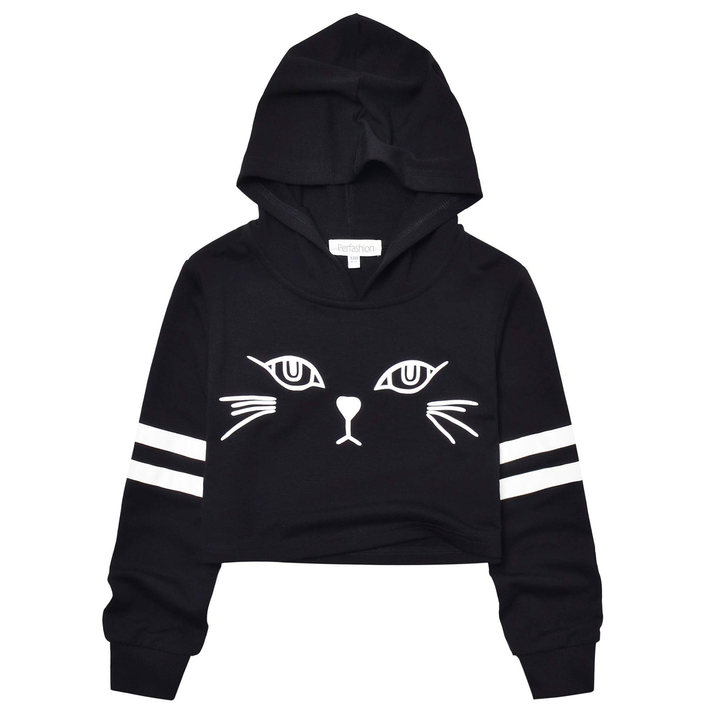 Long Sleeve Letter Print Sweatshirt For Teens Cropped Sweatshirts Hoodie 10T 11T