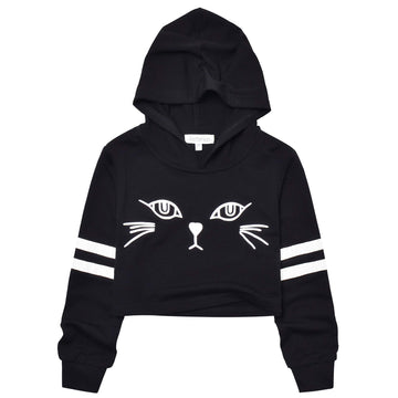 Long Sleeve Letter Print Sweatshirt For Teens Cropped Sweatshirts Hoodie 10T 11T