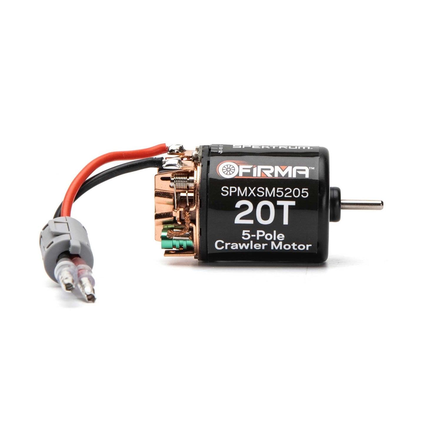 Spektrum Firma 20T Rebuildable 5-Pole Brushed Crawler Motor, SPMXSM5205