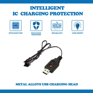 2 Pack 3.7V 500mAh Li-ion Rechargeable Batteries with Dual Protection and USB Charger Cables, SM-2P plug Design, Universally Com