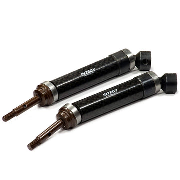 Integy RC Upgrades for Traxxas 4X4, XHD Steel Rear Universal Driveshaft (2) for Traxxas 1/10 Slash & Stampede 4X4