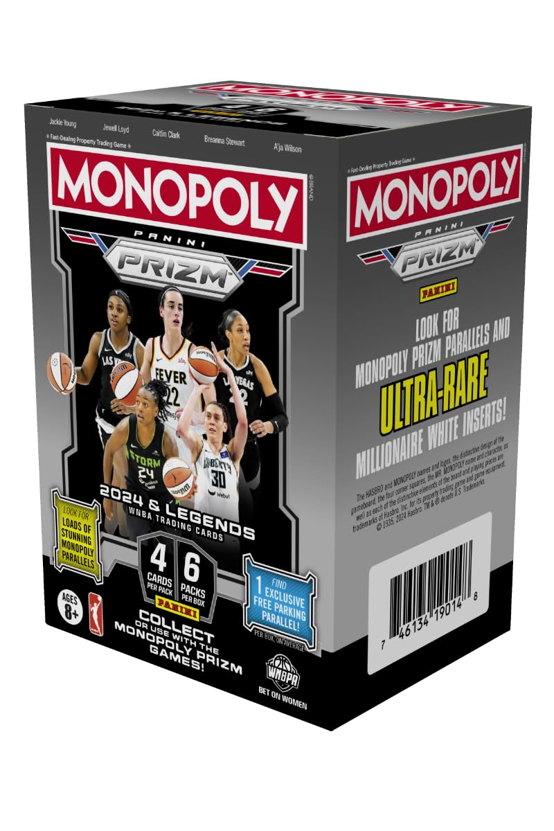 2024 Panini Monopoly Prizm WNBA Trading Card Blaster Box