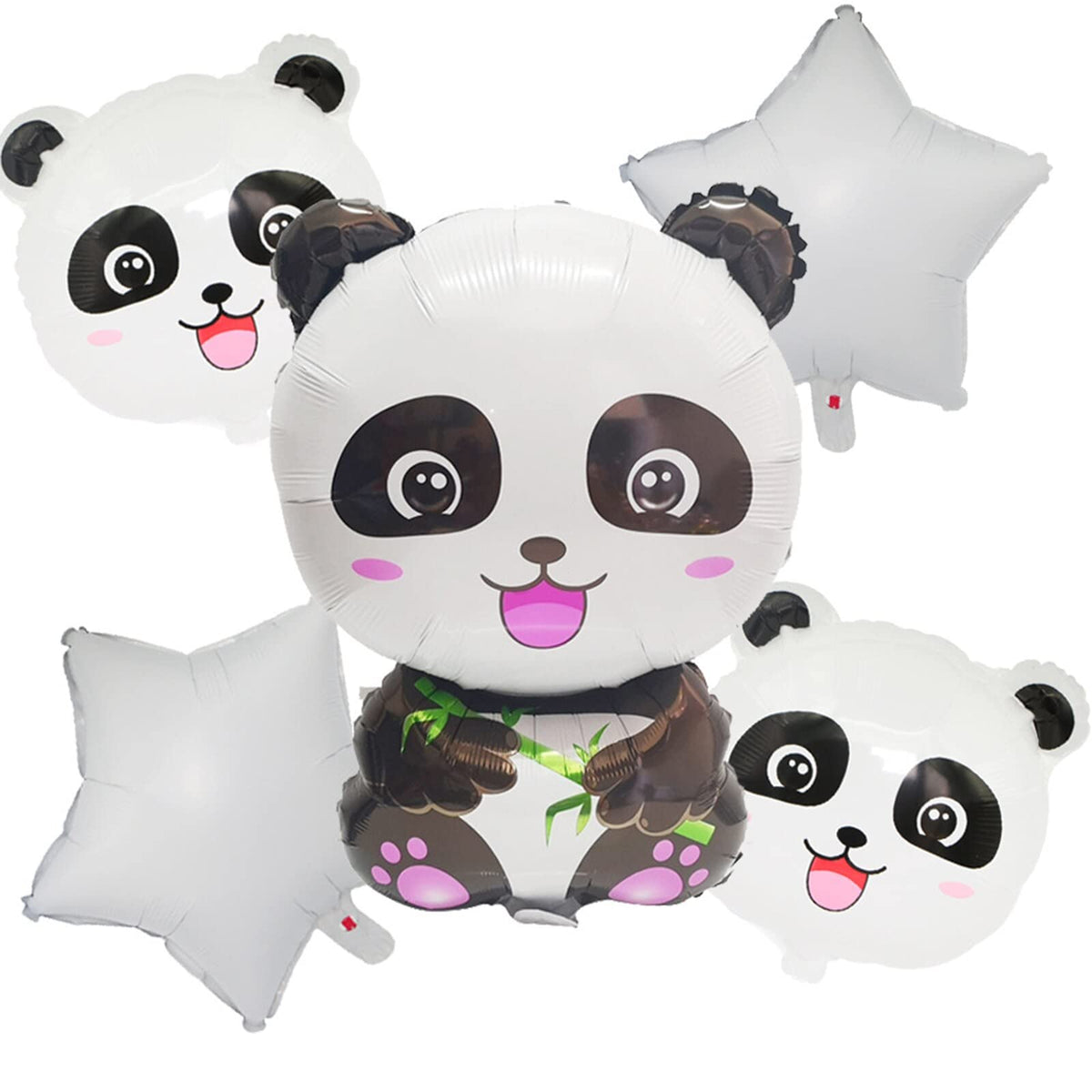 Atpata Funky Jungle Theme Animal Foil Balloons (Panda Set of 5)