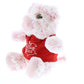Dollibu I Love You Valentine Plush Sitting Pig - Cute Stuffed Animal With Red Shirt And Name Personalization Gift For Valentines Day, Birthday, Anniversary, Romantic Date - 7 Inches