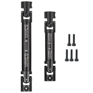Que-T 1 Pair Metal Hard Steel Drive Shafts Driveshafts for 1: 24 Axial SCX24 AX100002 AX100001 RC Car