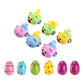 ATORSE Prefilled Easter Eggs for Carnival Prizes Goodie Bag Fillers Party Favors 12pcs Toy Animal Car