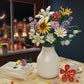 Cihely Flower Bouquet Building Blocks Kits Scavenger 601241, Artificial Flowers Building Project To Release Stress And Focus The Mind, For Birthday Gifts To Adults/Teens(100+ Pieces)