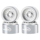 TCRC 4PCS Aluminum Deep Dish 1.0 Inch Beadlock Wheels Hubs for 1/24 Axial SCX24 TRX4M FCX24 Redcat Ascent-18 HPI Venture18 1/18