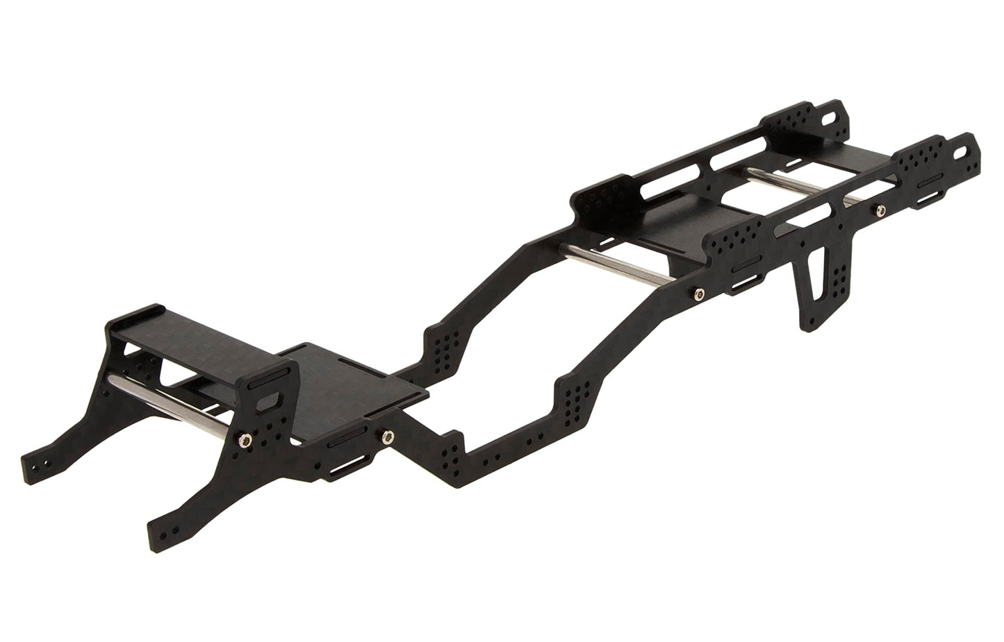 MEUS RACING SCX24 LCG Chassis Carbon Fiber Frame for Axial SCX24 6  6 RC Crawler Upgrades Parts Black
