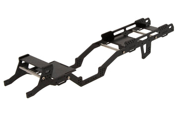MEUS RACING SCX24 LCG Chassis Carbon Fiber Frame for Axial SCX24 6  6 RC Crawler Upgrades Parts Black