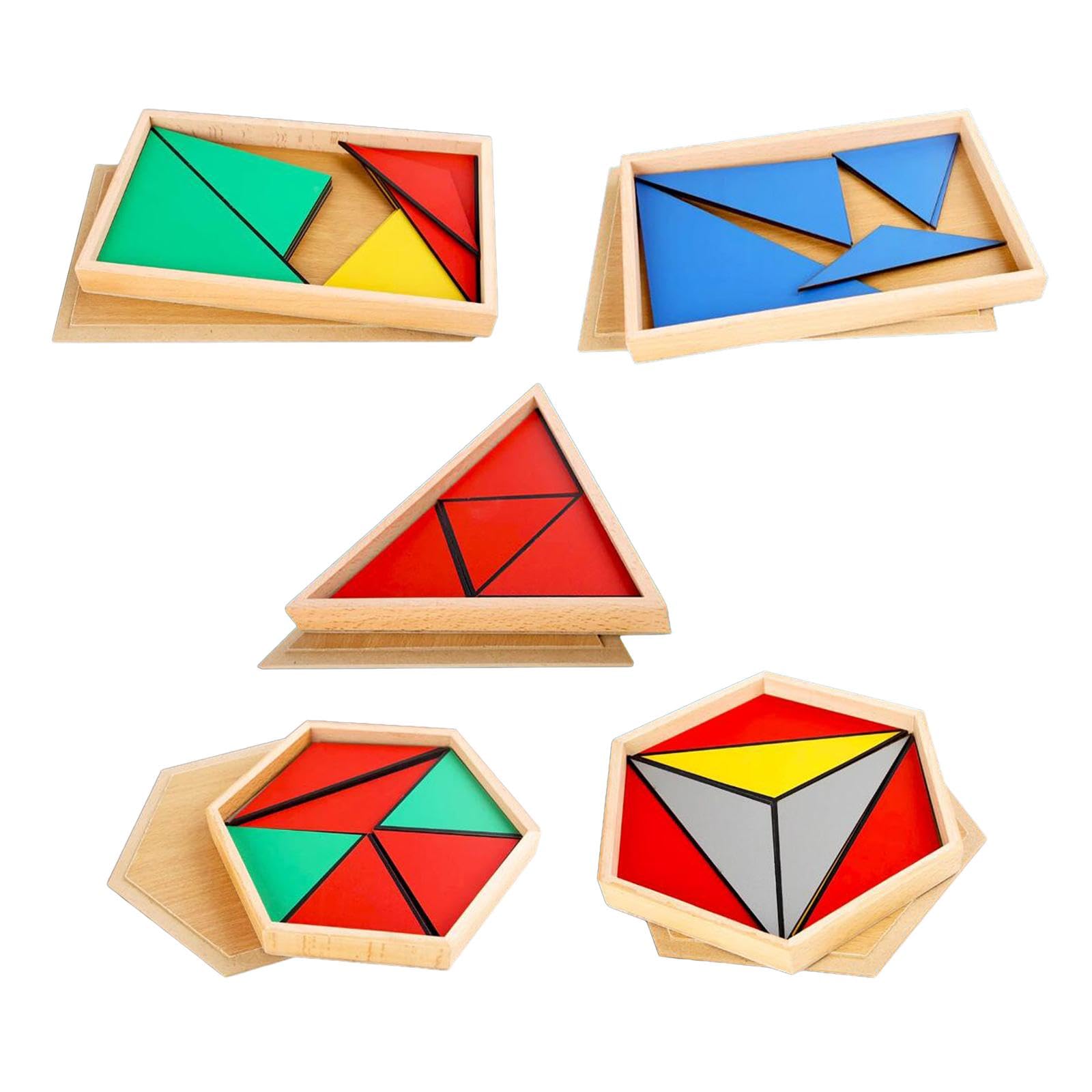 Jazzy Pearls Montessori Toy Geometric Shapes Board Educational Toy Wooden Geometry Puzzle|Toys & Hobbies | Educational | Other E