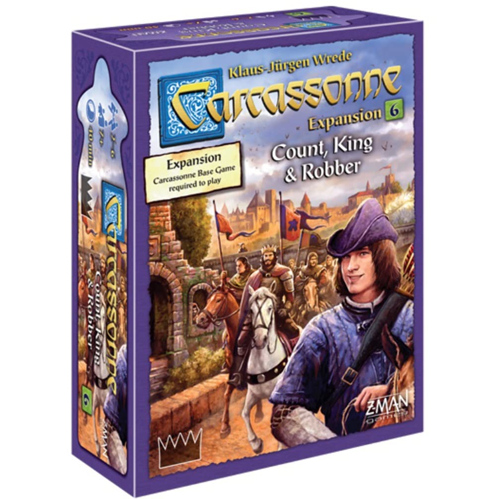 Carcassonne Count, King & Robber Board Game Expansion - New Characters, Strategies, And Landscapes! Strategy Game For Kids And A