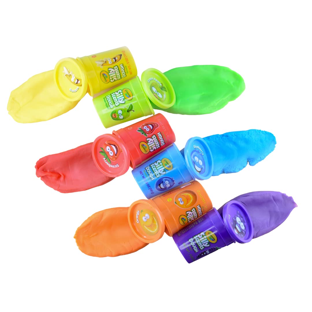 Crayola Playdough Mega Activity Set - Silly Scents | 50 Pieces-20 Scented Dough Packs, 30 Kids Play Dough Tools | Alphabet, Lett