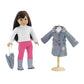 Emily Rose 18 Inch Doll Clothes & Accessories | 5-Pc Raincoat 18' Doll Outfit Gift Set - Including Matching Rain Boots And Working Umbrella
