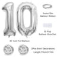 Maigendoo Jumbo 10 Number Balloon 40 Inch Large Digit Balloons Huge Helium Balloon Foil Mylar Balloon With Swirl Decorations For