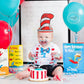 Amscan Dr. Seuss Cat In The Hat Paper Hats for Kids, 36 Count - Red & White Striped Party City Paper Hat for Boys & Girls - Birt