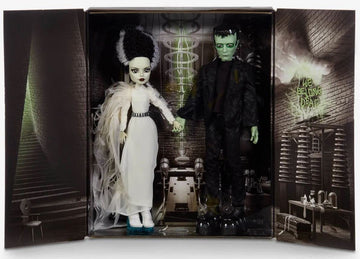 Monster High Frankenstein & Bride Doll Set, 10.5in, White, Model HDW25, Plastic