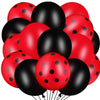 100 Pieces Polka Dots Latex Balloons Ladybug Strawberry Balloons For Party Decor Birthday Wedding Supplies(12 Inch, 10 Inch,Mixed Style)
