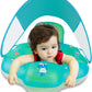 Myir Jun Baby Pool Float With Canopy, Inflatable Baby Pool Float Toddler Float Children Baby Float For Pool Baby Swim Trainer Toddler Swim Float (Blue, S,Float With Canopy)