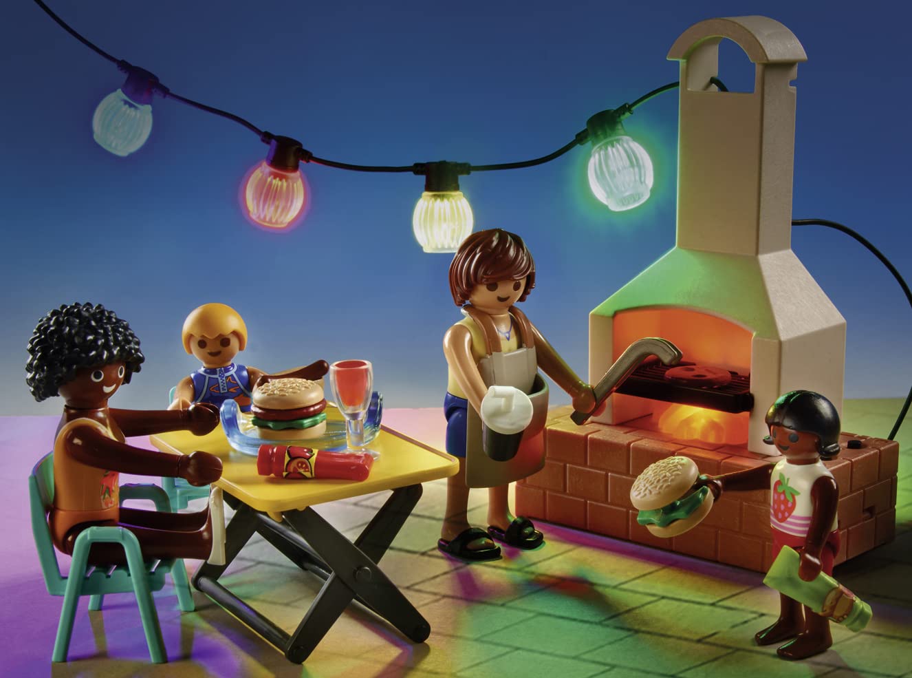 Playmobil Pool Party Set - Multi-color, One Size, Plastic, Model 70987
